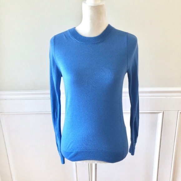 J. Crew Sweaters - J CREW Wool Blend Sawyer Sweater Light Blue XS
